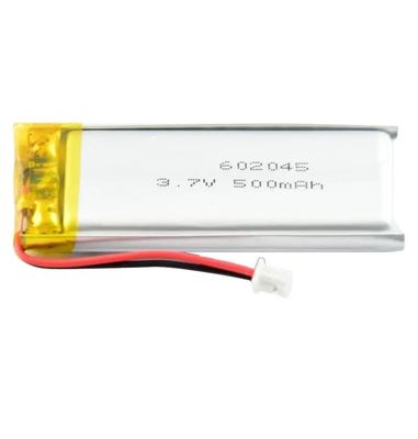 Buy 3.7V 500mAh 602045 Lithium Polymer Lipo Battery Rechargeable Li-Ion for Beauty Devices online manufacture