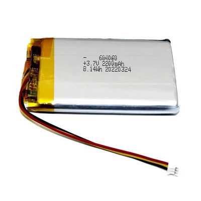 buy IEC62133 Approved 2200mAh 6.8*40*60mm Lithium Polymer Battery Pack Rechargeable Lipo Battery online manufacture