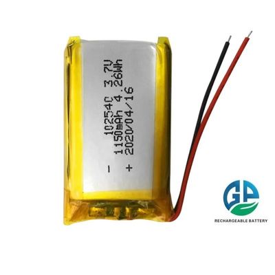 Buy Lithium Polymer Battery High Power 102540 High Quality Mini Rechargeable Lipo Battery Certification Approved  3.7v 1150mAh online manufacture