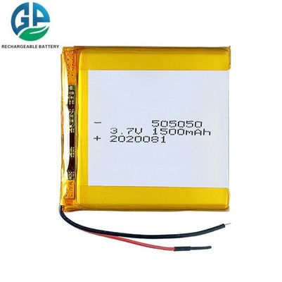 buy 3.7V 1500mAh Lithium Polymer Battery 505050 Size High Discharge Rate Rechargeable LiPo Battery online manufacture