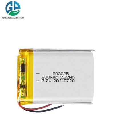 Buy Rechargeable Battery Quality Small Lithium Polymer Batterie Lipo603035 Lipo Battery 3.7v 600mah 3.7v 600mAh KC Certified Batter online manufacture