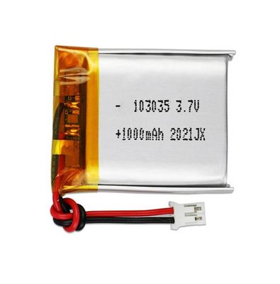 buy KC CE Certified 3.7V 1000mAh Lithium Polymer Battery Pack with 500 Times Cycle Life Rechargeable Lipo Battery online manufacture