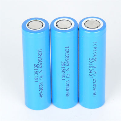 Buy Li Ion Rechargeable 18650 Lithium Battery 3.7 V 2200mah IEC62133 online manufacture