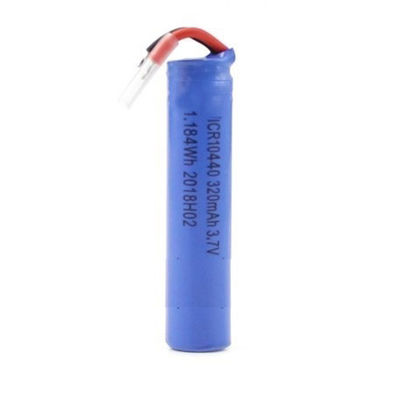 Buy 320mAh 3.7V 10440 Li Ion Battery IEC62133 AAAA Size Battery online manufacture