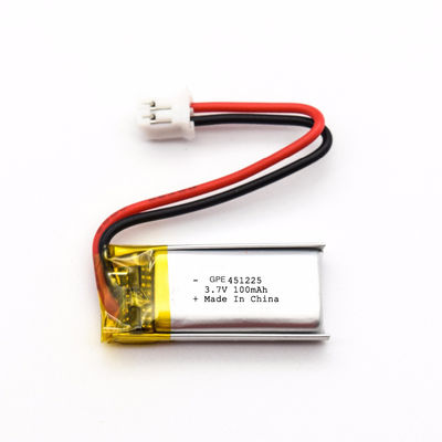 Buy IEC62133 451225 3.7 V 100mah Lipo Battery online manufacture