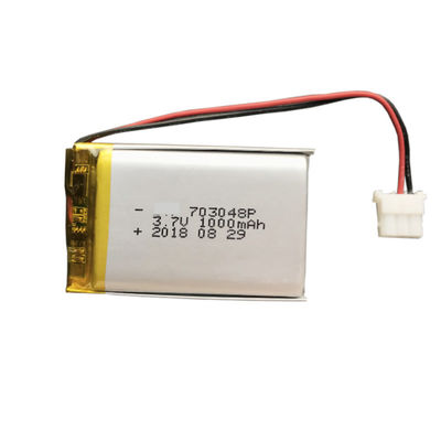 Buy 703048 Model 3.7V 1000mAh Lithium Polymer Battery Pack Rechargeable LiPo Battery online manufacture