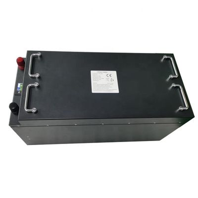 Buy 48V 400Ah Deep Cycle LiFePO4 Forklift Battery with Active Balance BMS for AGV online manufacture