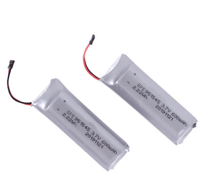 Buy Lithium Polymer LiPo Battery Pack 600mah 3.7V For Consumer Electronics online manufacture