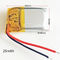 400935 3.7V 80mAh Small Li Polymer Battery IEC62133 CB KC Approved