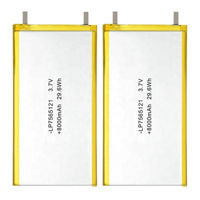 3.7V 8000mAh Lithium Polymer Battery with 500 Cycles for Digital Products