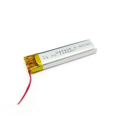 3.7V 80mAh IEC62133 CB KC Approved Small Lithium Polymer Battery for Portable Devices