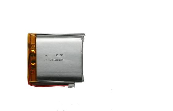 1600mAh 3.7V Lithium Polymer Battery Pack with 500 Cycles Life for Medical Devices