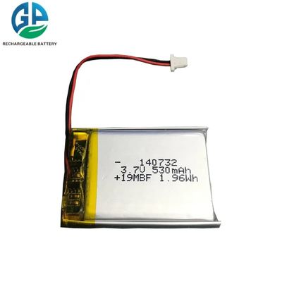 3.7V 530mAh KC Certificated Li Polymer Battery Pack with 500 Cycles Rechargeable Lipo Battery