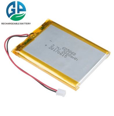 KC UL Approved Li Polymer Battery 2000mAh 605068 Model 3.7V Rechargeable Lipo Battery Pack