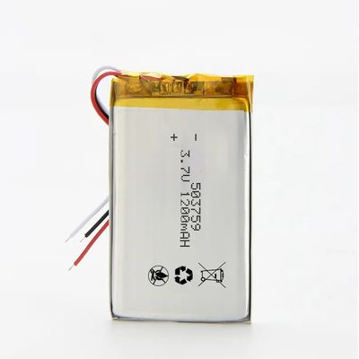 3.7V 1200mAh Lithium Polymer Battery Pack with 500 Cycle Life for Beauty Devices