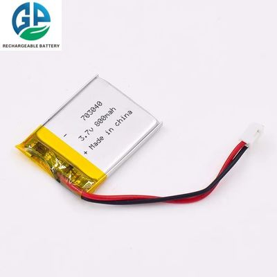 3.7V 800mAh Lithium Polymer Battery Pack with 500 Times Cycle Life Rechargeable LiPo Battery