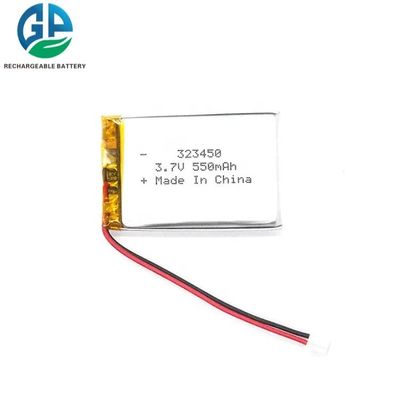 323450 Rechargeable Lithium Polymer Battery 550mAh 3.7V KC IEC62133 Approved Lipo Battery Pack