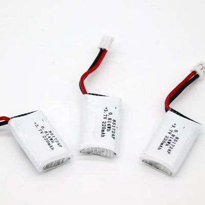 851724 Rechargeable Lipo Li Ion Polymer Battery 3.7V 220mAh 0.814Wh 20C