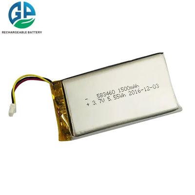High Temperature 1500mAh 3.7V Li Polymer Lipo Battery for Digital Devices