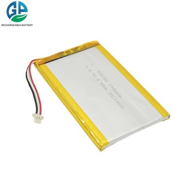 3.7v 505280 2400mah Lithium Polymer Battery Pack 8.88wh For Beauty Device
