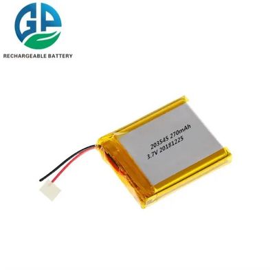 233545 Lithium Polymer Battery 270mAh 3.7V Rechargeable Battery for Smart Watch