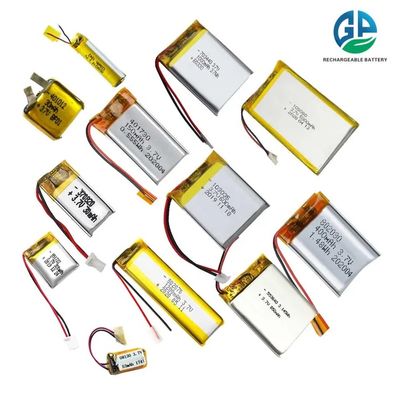 High Capacity 3.7V 1250mAh Lithium Ion Polymer Battery 102550 500times Rechargeable Battery Pack Polymer Lithium Battery