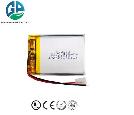 400mAh 3.7V Lithium Polymer Battery Pack for Beauty Devices - Rechargeable LiPo Battery