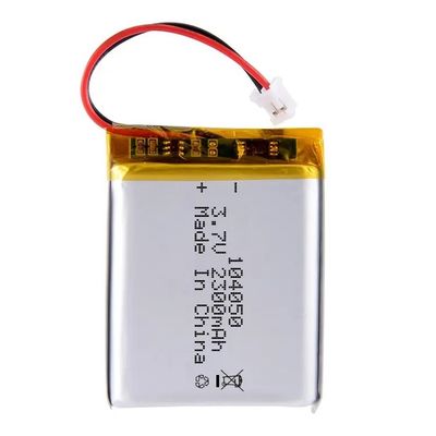 104050 3.7V 2300mAh Lithium Polymer Battery with 500times Cycle Life Rechargeable LiPo Battery