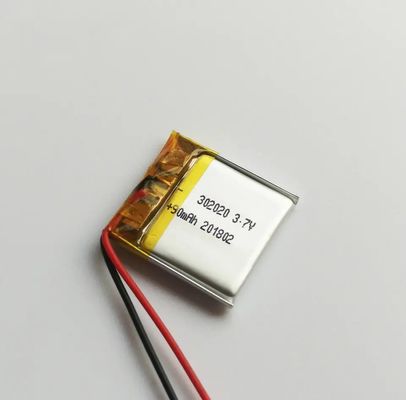 3.7V 90mAh 302020 Li Polymer Battery Rechargeable Lithium Polymer Lipo Battery