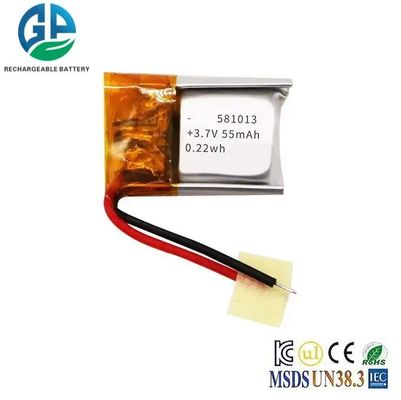 KC Approved 581013 50mAh Li Polymer Battery Pack - Rechargeable Lipo Battery