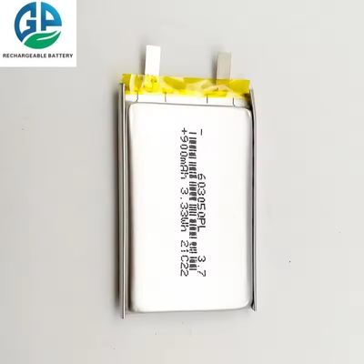 KC CB IEC62133 LP603050 Rechargeable Battery Pack 900mAh 3.7 v Polymer Lithium Battery