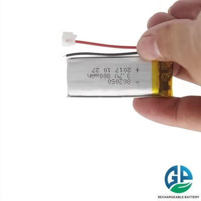 High Capacity 3.7V 800mAh Lithium Polymer Battery with 500 Times Cycle Life for Digital Products