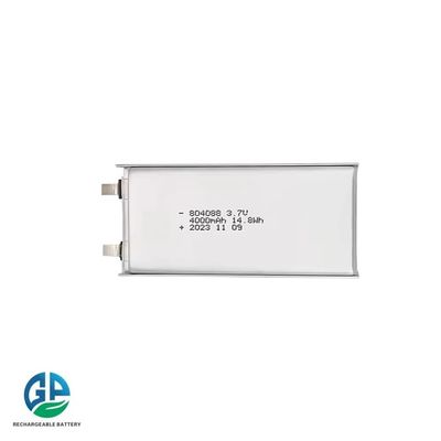 804088 3.7V Rechargeable Lithium Ion Polymer Battery High Power High Capacity 4000mAh Lipo Battery