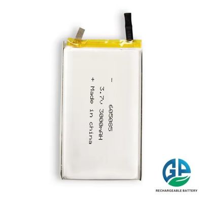 High Capacity 3.7V 3000mAh Li Polymer Battery 605085 Model for Digital Products