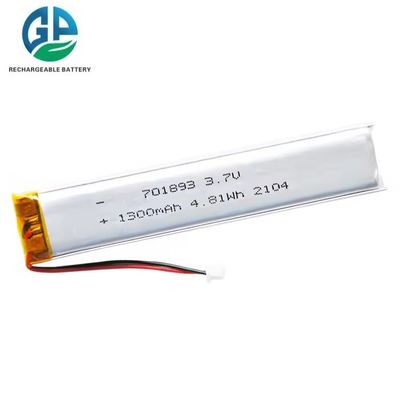 High Discharge Rate Battery  Full Capacity KC 701893 1300mAh 1050mAh 3.7V Rechargeable Lithium Battery