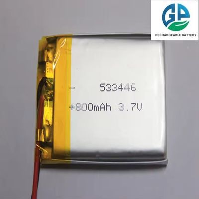 High Discharge Rate Battery  Full Capacity KC 533446 800mAh Rechargeable Li Polymer Battery