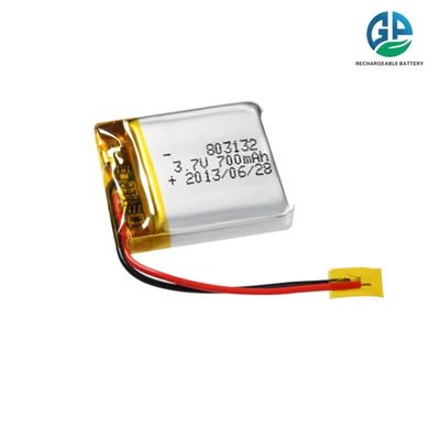 700mAh Li Polymer Battery with Overcharge Protection and Wide Discharging Temperature for Portable Devices