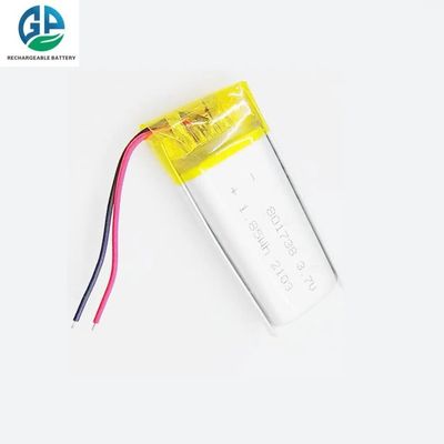 KC CB IEC62133 Approved Rechargeable 801738 3.7V 500mAh 1.85Wh Small Polymer