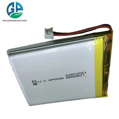 High Capacity 5000mAh 3.7V Lithium Polymer Battery with 500 Cycle Life for Digital Products