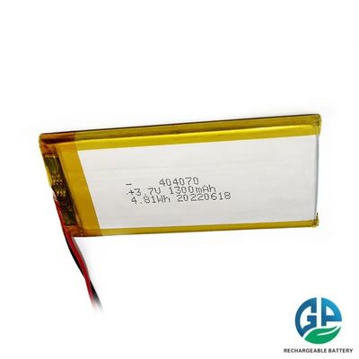 High Discharge Rate Battery 30CMax60C Rechargeable 1300 Mah Lithium Ion Battery 404070 4.81wh 3.7v Lipo Battery