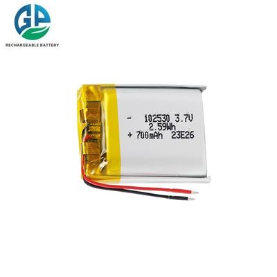 KC IEC62133 Certified 3.7V 700mAh Lithium Polymer Battery Pack for Smart Watch and Digital Devices
