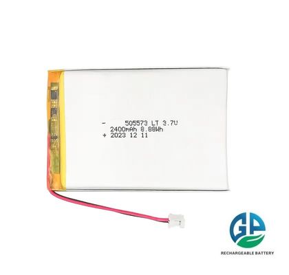 Lithium Polymer Battery Pack 8.8wh 3.7V 2400mAh 505573 Low Temperature For Digital Devices