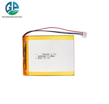 Lithium Polymer Battery Pack 8.8wh 506080 3.7V 2400mAh Beauty Instrument Mobile Power Golf Carts BOATS
