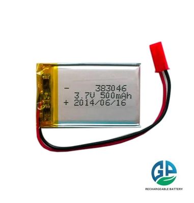 3.7v 500mah lithium polymer lipo battery 383046 Li Polymer KC Rechargeable Lipo Battery