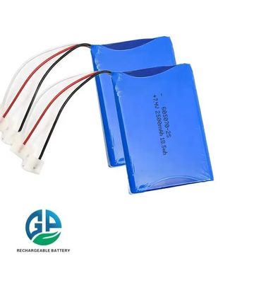 KC UL 605070 7.4V 2500mah Li-Polymer Lipo Li-Ion Battery Pack Smart Medical Devices Pouch Size 7.4V 2500mah Cylindrical Battery Cell