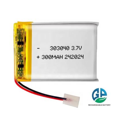 Rechargeable KC Power Tool Battery  3.7v 320mah 303040 For Robotic Sweeper Rechargeable Li Ion Cell Lipo Battery