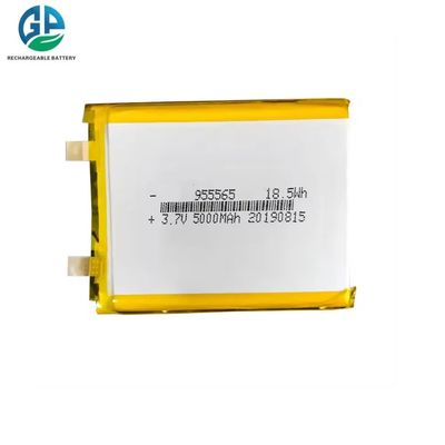 High Capacity High Cycle Time Lipo Battery 3.7v Rechargeable Batteries 955565 3.7v 5000 Mah Battery 18.5wh Of Rechargeable Lithium Battery