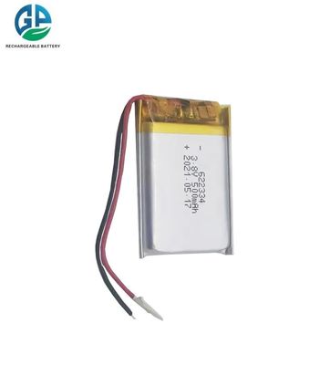 KC CB IEC62133 approved Rechargeable Lipo Battery Hot Selling 3.8v Small Lipo Battery 622334 500mah