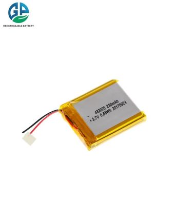 3.7V 230mAh UL1642 IEC62133 Rechargeable Lithium Polymer Battery Pack LiPo Battery