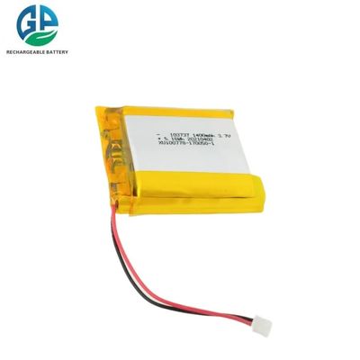 High Discharge 30C Max60C Li Ion Batteries 103737 3.7v 1400mah Rechargeable Lithium Ion Li-Polymer Battery